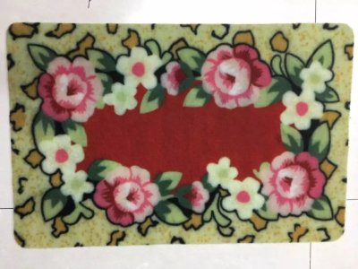 Velour printed floor mat, printing pad, 38*58cm