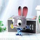 Cartoon Judi rabbit charging treasure creative personality cute mini mobile power gift birthday gift