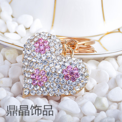 LOVE an arrow in the heart-shaped diamond metal creative gift car key bag pendant accessories wholesale