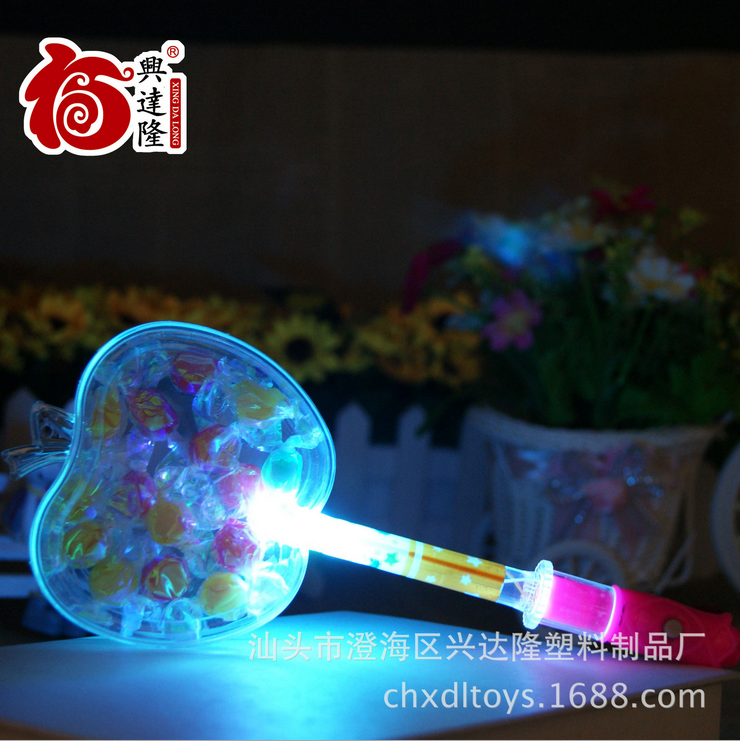  千纸鹤透明苹果糖果盒 PS七彩闪光盒