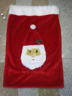 Extra large Santa Claus backpack plush Santa's Christmas gift bag for Christmas decoration.