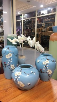 Ceramic decoration crafts ceramic vase mistress set