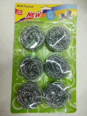 Steel wire clean ball wire ball suction card 6pcs