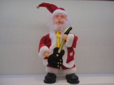 912312 inch electric Santa Claus will shake the hat Guitar Christmas gift decorations