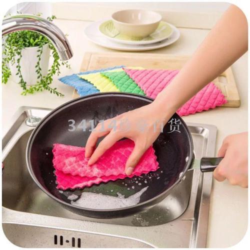 3-piece rhombus rag pcemat dishcloth heat bloing cloth heat proof mat