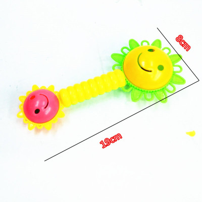 The children of mother and infant children's educational toys wholesale bag plastic toy rattles the sun smiling face