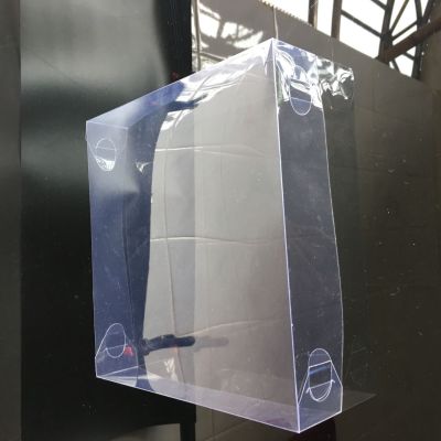 Tiandi cover transparent PVC box top and bottom cover folding box PVC packaging box custom