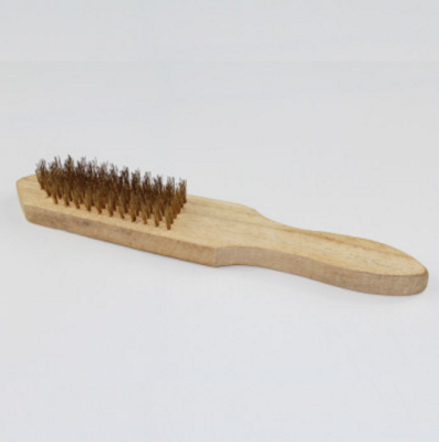 Wood handle wire brush wire brush metal surface cleaning brush paint and stain removing brush wire brush