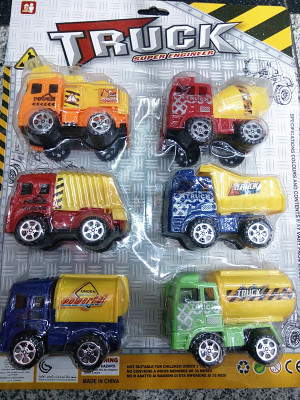 Children's educational toys wholesale taxi truck series 9 mixed 10CM plastic