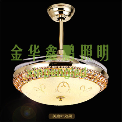 LED Crystal light modern minimalist fans lamps home decoration lights