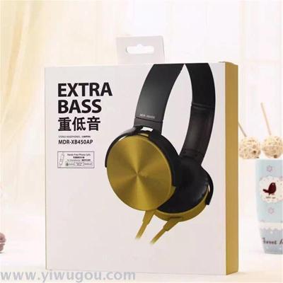 Are 450 new mobile phone headset headset headset metal bass with wire common wheat