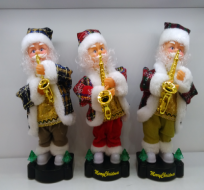 9123 new 12 inch flower clothes Sax electric old man christmas gift decorations
