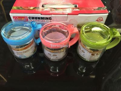 Household Kitchen Utensils 150ml Glass Seasoning Jar Set of 3