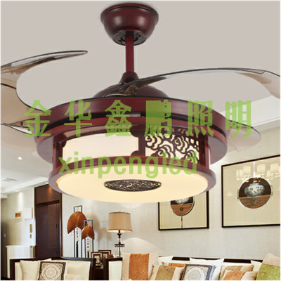 Chinese stealth inverter fan light bedroom dining room living room LED fan lights