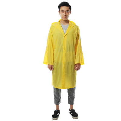 Yellow waterproof raincoat
