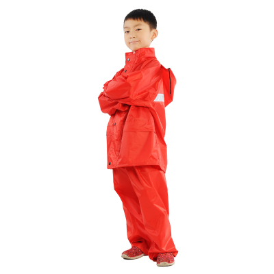 Raincoats for boys and double padded waterproof suits students ' reflective raincoat raincoats