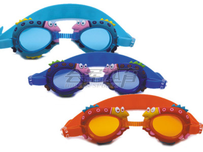 Children's cartoon box for swimming goggles silicone head
