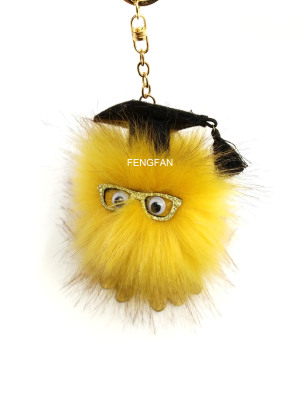 Creative animal key case case pendant, lovely cat cat cap cap