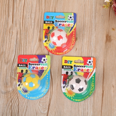 Korea creative stationery World Cup soccer eraser students' prize learning supplies.
