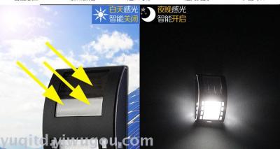 Solar garden lamp lamp light home LED outdoor road lamp wall lamp wall post