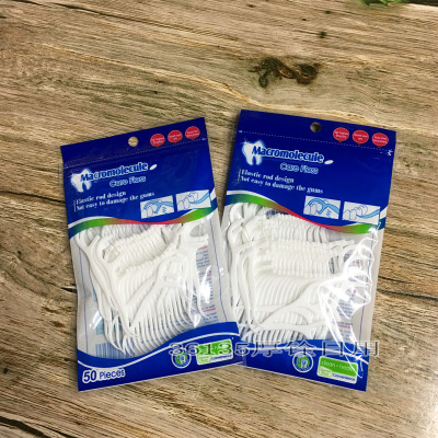 dental floss Plastic toothpick floss oral care 50 Pack