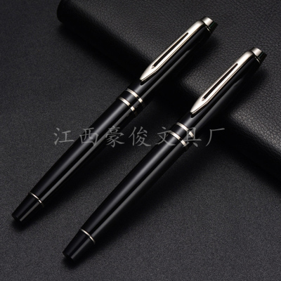 High-End Office Signature Pen Hot Sale Metal Ball Point Pen Smooth Metallic Pen Customizable Logo