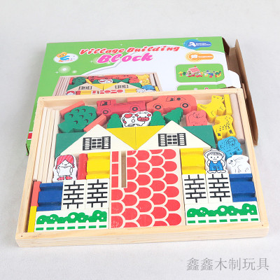 The wooden box of The children's early education toy kindergarten is digital shape.