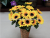 Hot simulation flower / flowers / decorative flower simulation of 7 sunflower head