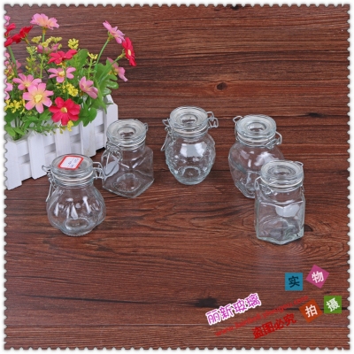 Sealed Jar Glass Bottle Grain Glass Storage Jar Milk Powder Jar Candy Jar
