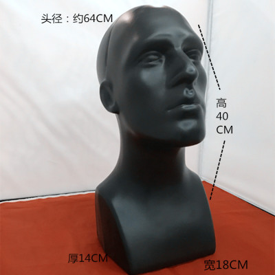 Factory Direct Sales Hanging Necklace Men's Mannequin Head Wig Hat Scarf Bracket Display Mannequin Head