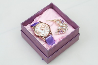 New JESON elegant blue watch corsage girl gift set