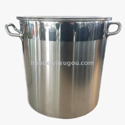 Stainless steel soup pot and high - grade European soup bucket large capacity soup pot