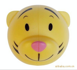 Yellow tiger cartoon family toothbrush toothbrush holder wholesale promotion gifts custom production