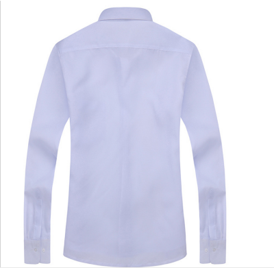 Men's business style spring and autumn white shirt long sleeved dress