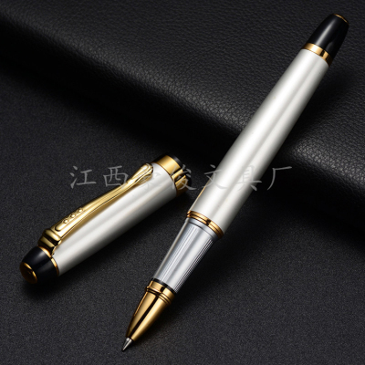 Simple Rotary Metal Ball Point Pen Best-Selling Advertising Marker Metal Insert Signature Pen Custom Logo