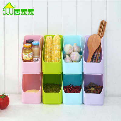 Plastic sundries storage box, kitchen supplies, storage box, bathroom, table top, cosmetic box, small box