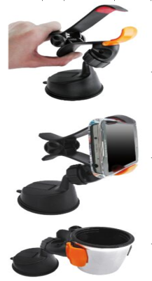 Multifunctional mobile phone holder with suction cup bracket beverage plate clip new product