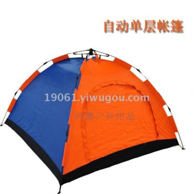 Full automatic tent outdoor double single-layer camping equipment speed open travel tent factory direct sales.