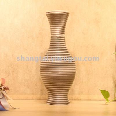 Chinese Retro Southeast Asian Style Handmade Bamboo Woven Vase Flower Flower Container CD-043