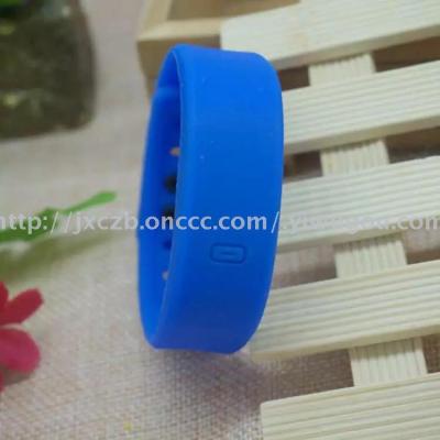 The new generation of soft candy fruit color LED Bracelet Watch