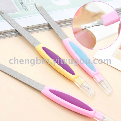 Manufacturer direct selling nail file nail armor tool nail file double - sided circular file to polish nails