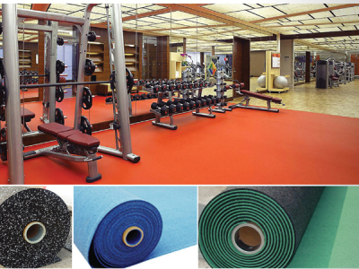 Hj-k152 gymnasium exercise special floor dumbbell barbell to reduce the impact of the EPDM rubber floor.