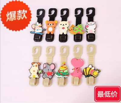 Creative cartoon car with a plastic hook hook scarf commodity linked 2 set price of new exotic products