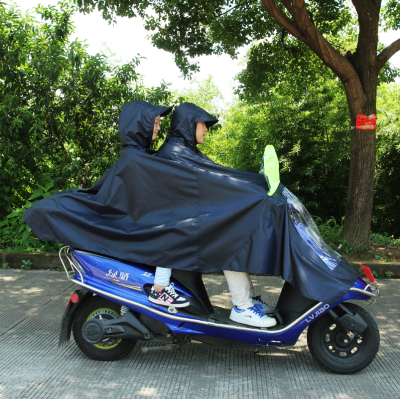 Double motorcycle poncho