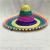 48cm Fur Ball Bamboo Mexican Straw Hat Bamboo Pointed Hat Sunflower Leaf Grass Carnival Easter Hat