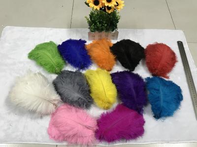 The sun feather manufacturers selling 12 natural color ostrich hair 15-20CM