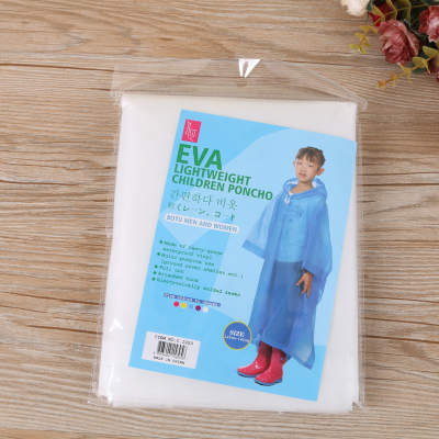 The factory sells EVA children's raincoat children with raincoat.