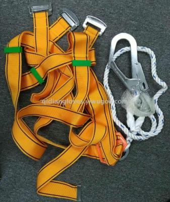 Aerial work safety protection with orange body with orange body with polypropylene safety hook