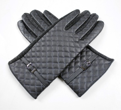 Men's and women's plaid cloth thousands of sub AB version of the touch screen gloves velvet Lippi gloves