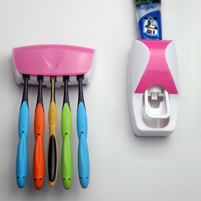 Toothbrush holder automatic toothpaste dispenser wash suit